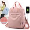 Trendy, Women's Large-capacity College Wind Back, New Women's Backpack, Charging Backpack, Computer Bag
