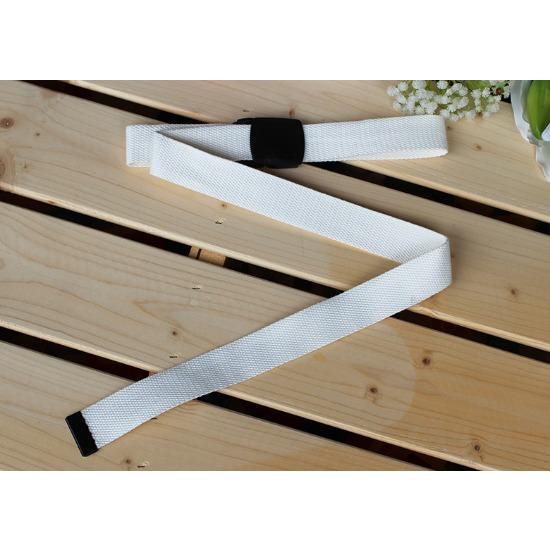 Iron-Free Nylon Canvas Women'S Belt, Plastic Buckle Simple Belt