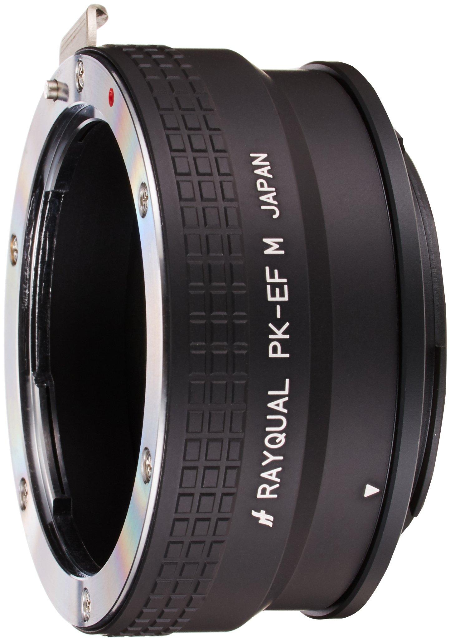 

Rayqual Japanese Lens Mount Adapter for Pentax Lenses to EOS M Mount Cameras PK-EFM K-Mount