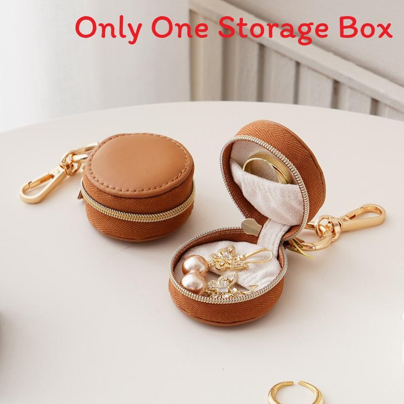 Jewelry Organizer Case With Leather Material For Travel And Gift Use