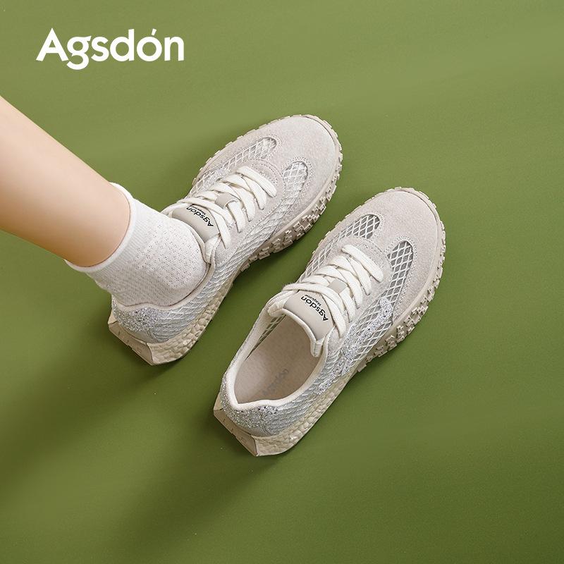 Augustine Argand Training Shoes Women's 2025 New Summer Platform Casual Sports Shoes Thin Mesh Sandals