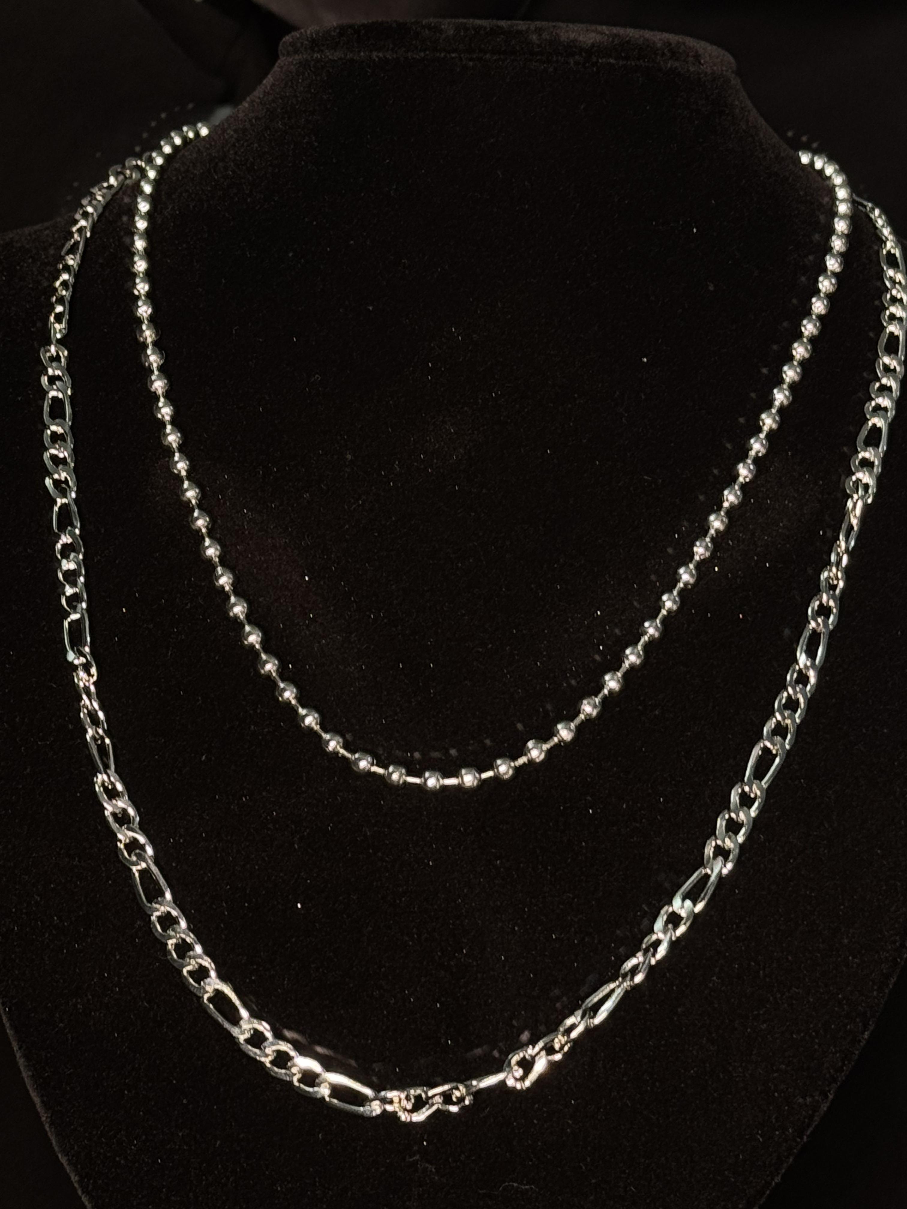 Stylish Double-Layer Necklace, Unisex - Layered Necklace Set Minimalist Jewellery Gift 20-24 Inches Halloween Gift Birthday Gift