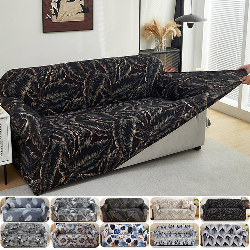 Yto Household Items Unisex 1Pc Classic Stretch Sofa Cover, Elastic Printed Sofa Slipcover For Armchair To Sectional Sofas, Adjustable Polyester Sofa Couche