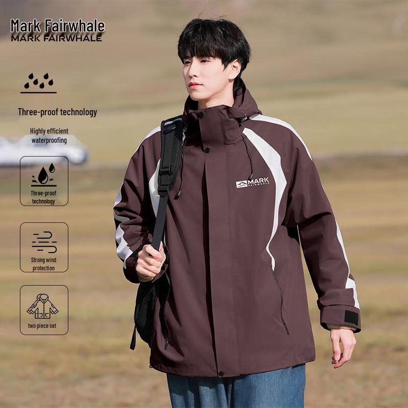 

Mark Fairwhale Men s 3-in-1 Outdoor Casual Jacket S