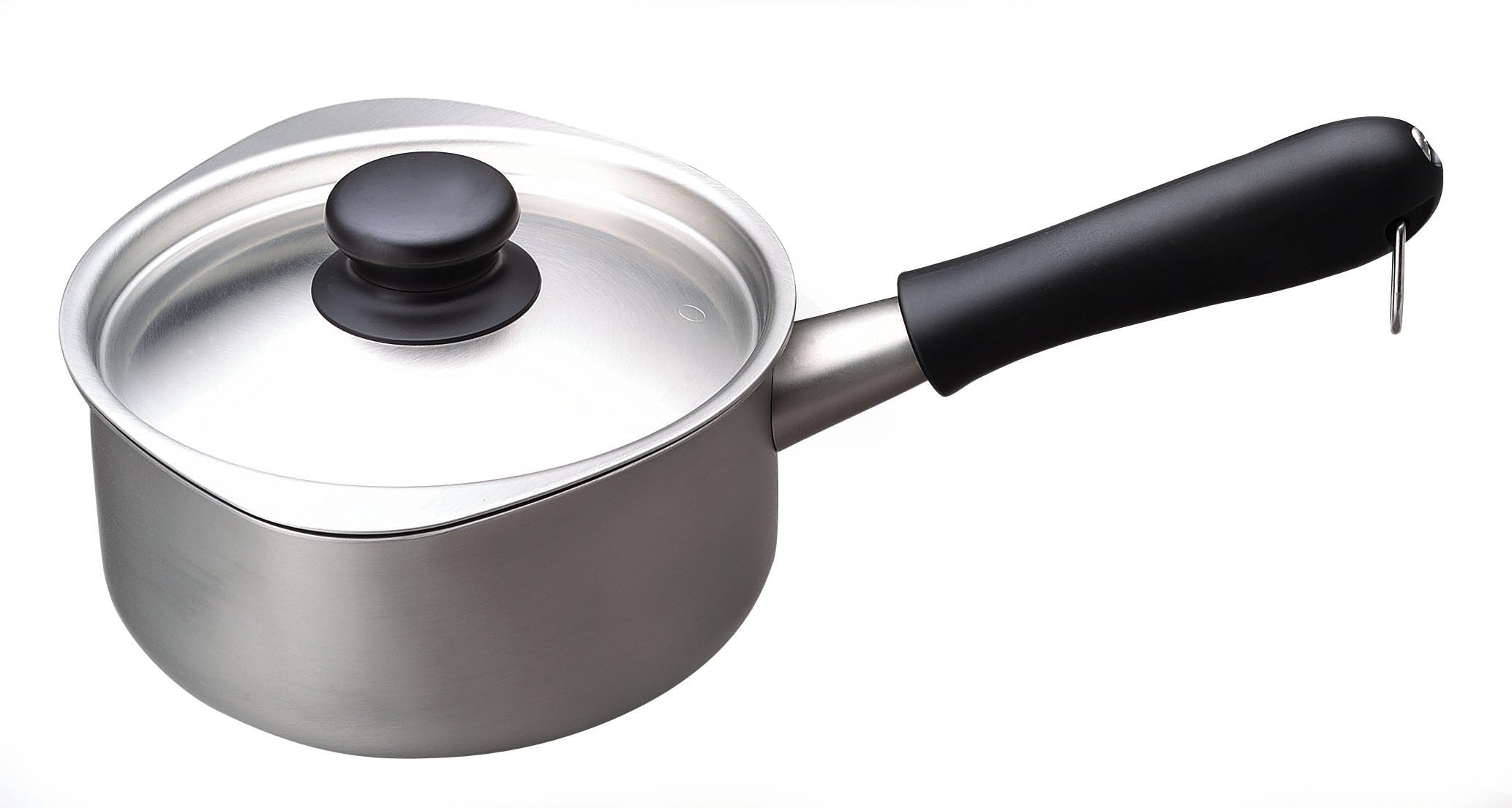 Yanagi Sori Stainless Steel Milk Pan 16cm with Made in A versatile saucepan designed for both and Features a matte suitable for gas stoves and a spout