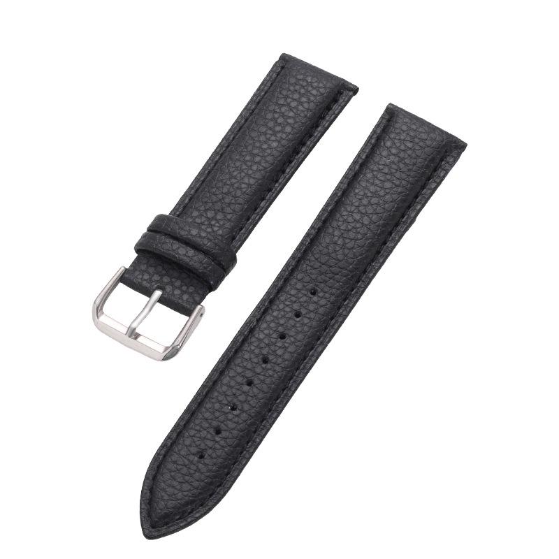 Litschi-Muster 22mm Echtes Leder Uhrenarmband für Huawei GT