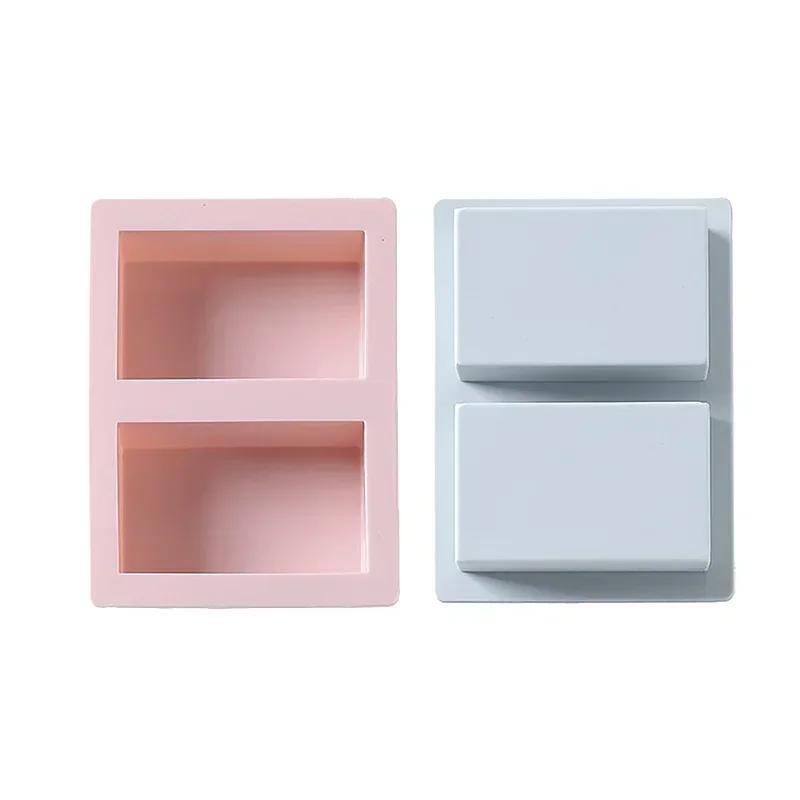 DIY Silicone Soap Mold Square Shape Silicone Mould Cake Molds Handmade Simple Handwork Kitchen Tools Accessories Soap Making