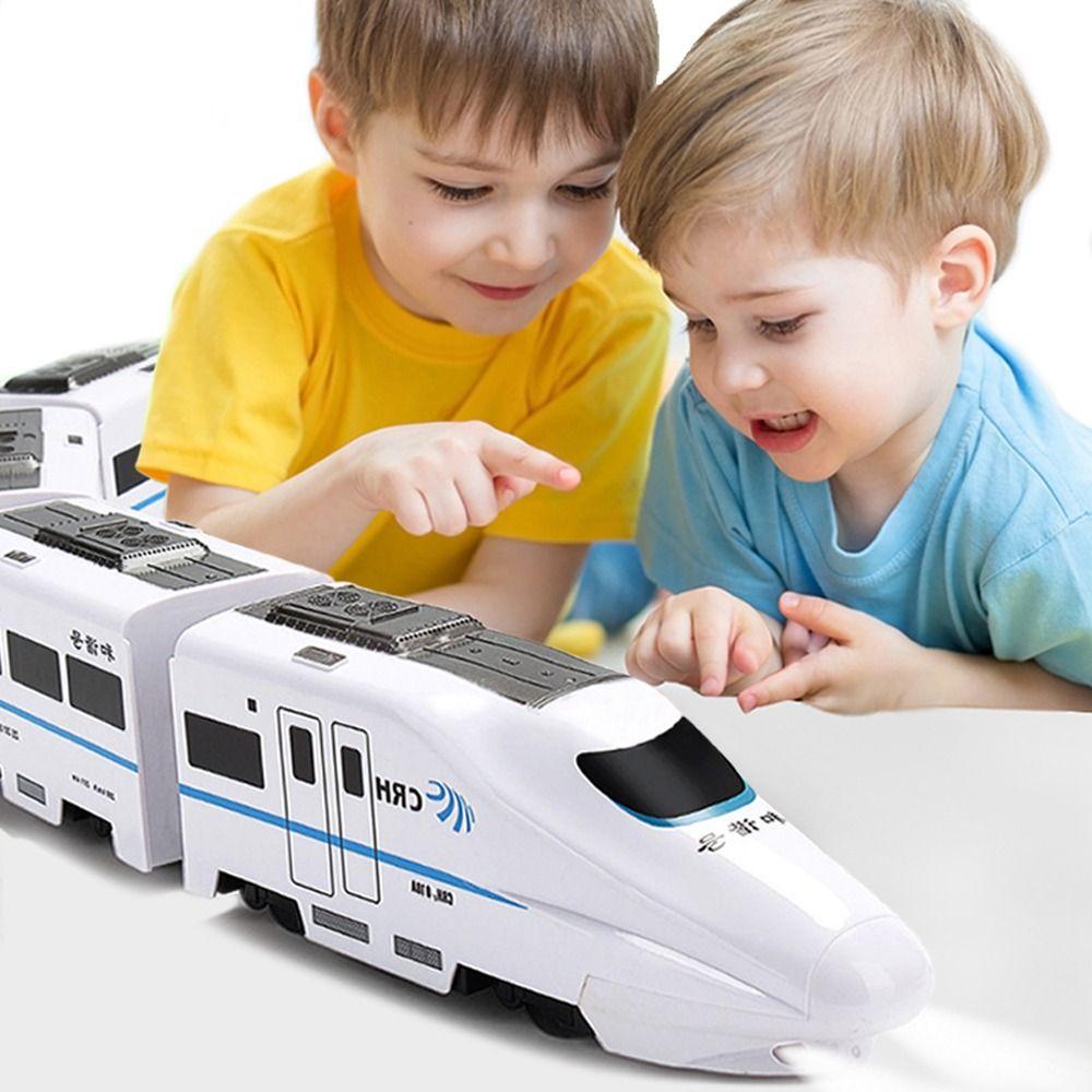 With Sound Light Simulation Harmony Rail-car High-speed Railway Train Toys Educational Toy