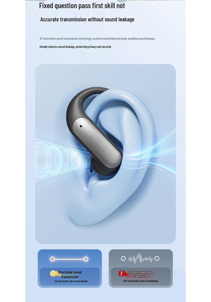 M118 AI Smart Translation Earbuds with Long Battery Life and Display, Semi-in-ear, Ear-hook Bluetooth.