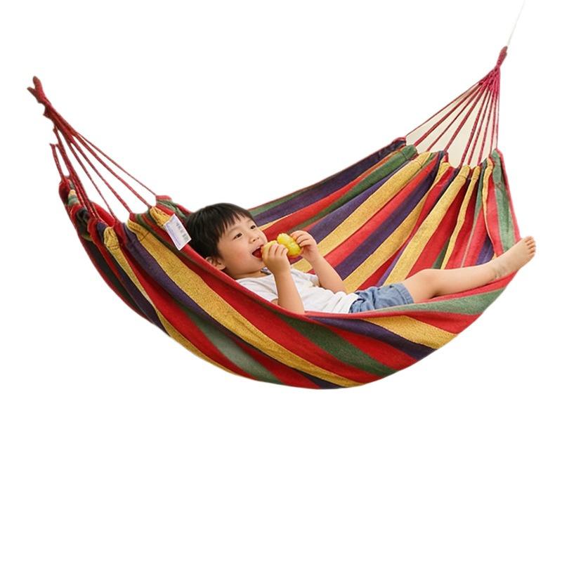 1Pc Outdoor Canvas Hammock Adult Anti-rollover Thickened Swing Hot Sale Home Yard Camping Portable Hammock