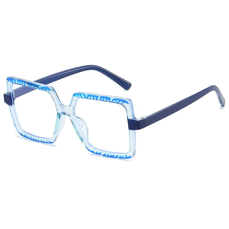 Blaulichtfilterbrille Exquisite Mode Quadratische Brille Damen Herren Retro Luxus Brille Blaulichtblockierend Mann Dame Brille
