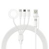 Cavo di Ricarica Multi Orologio 4 in 2 Per iPhone iWatch Caricabatterie Cavo di Ricarica Rapida Tipo-C USB Accessori di Alta Qualità per iPad Airpods