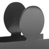 Upright Napkin Holder Boy and Girl Hollow Pattern Wrought Iron Metal Vertical Tissue Holder Desktop Storage Rack