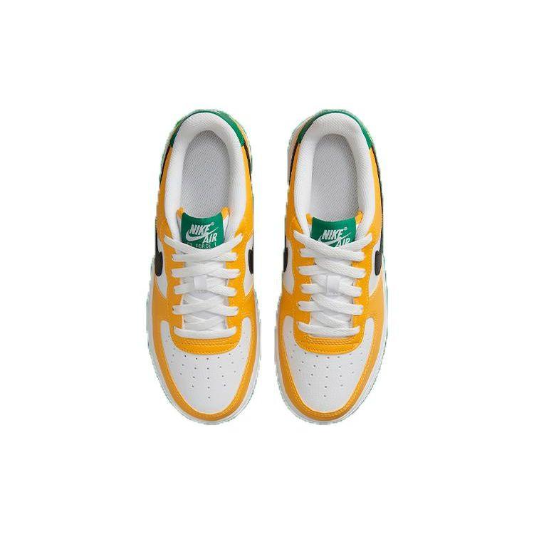 Nike Air Force 1 Low GS Oakland Athletics Kids Sneakers Gold University-Gold Malachite FN8008-700