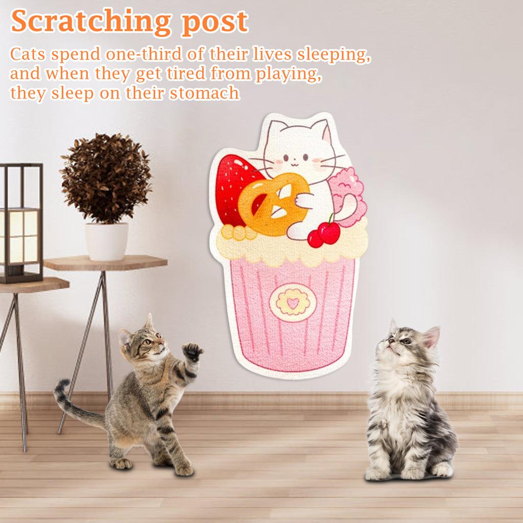 Non-shedding Scratching Post, Vertical Wall Sticker, Scratching Sofa Protector, Adhesive Scratching Mat Toy.