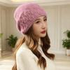 Windproof Knitted Hat Elastic Slouchy Ear Protection Cap Fashion Beanie Hat  Winter