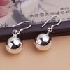 Sterling Silver Ball Bell Earrings for Women - Simple and Trendy Dangle Jewelry Gift