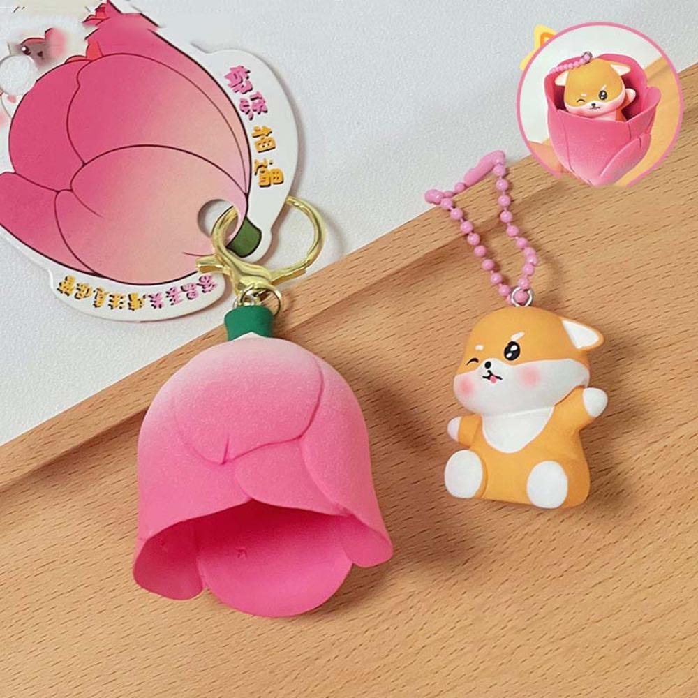 2pcs/set Magnetic Bear Keychains Cat Couple Pendants Funny Bag Charm  Car Key Accessories
