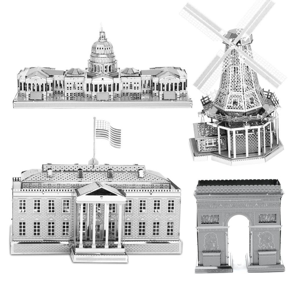 3D Metal DIY Puzzle Model Kit for Adults: Interlocking Educational Toy