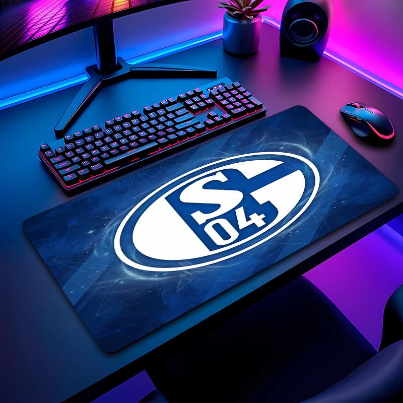 Tappetino per Mouse con Motivo Calcio Schalke 04 Non?Tappetino Mouse da Gioco Antiscivolo con Base in Gomma per Scrivania Ufficio Casa