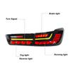GTS LED Style LED Tail Lights Dynamic Turn Signal for 3 Series G20 M3 G80 2019 to 2023 Black Red