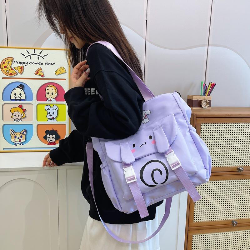 Student large-capacity stationery bag, portable storage bag, new handbag, shoulder bag, messenger bag.