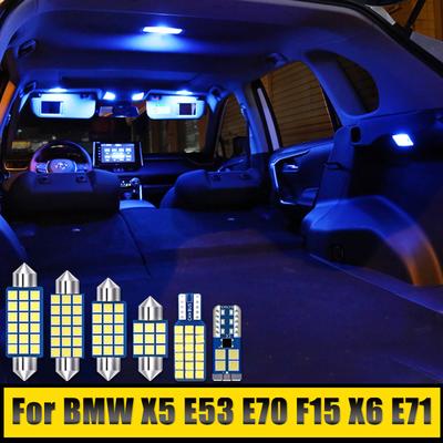 Lámparas LED de 12 V para interior de coche, espejo de vanidad, guantera, luces para maletero, accesorios para BMW X5, E53, E70, F15, X6, E71
