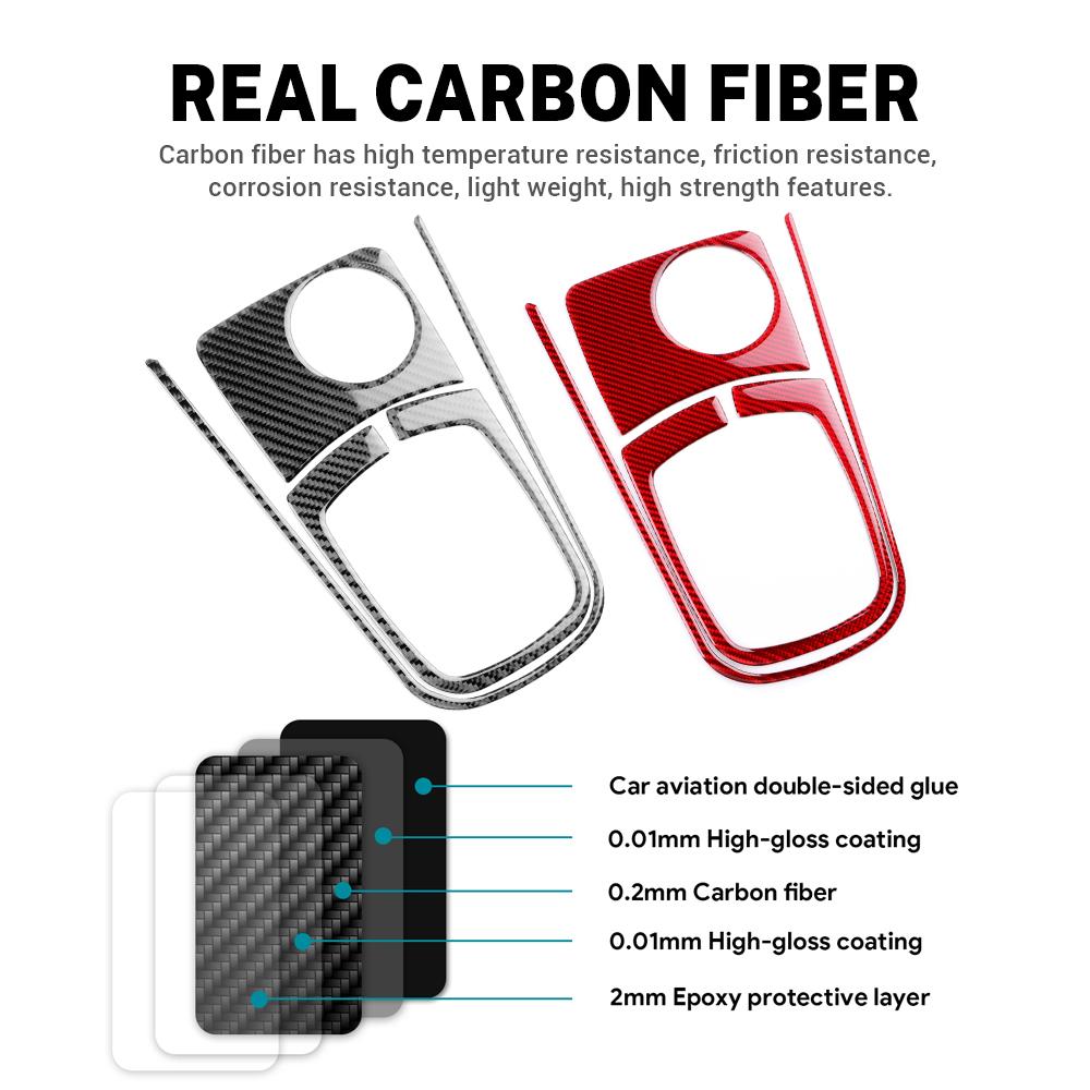 Real Soft Carbon Fiber Sticker For Renault Fluence Megane 2009 2010 2011 2012 2013 2014 2015 LHD RHD Gear Shift Interior Panel