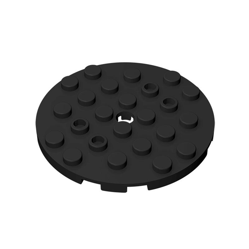 

11213 Plate Round 6x6 With Hole Bricks Collections Bulk Modular GBC Toys For Technical MOC 1Pcs Gifts Buildings Blocks чорний