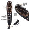 Portable Electric Ironic Men Hair Straightener Comb Brush Lady Merry Dryer Hair Blower Hair Straightener Salon Styler With LED