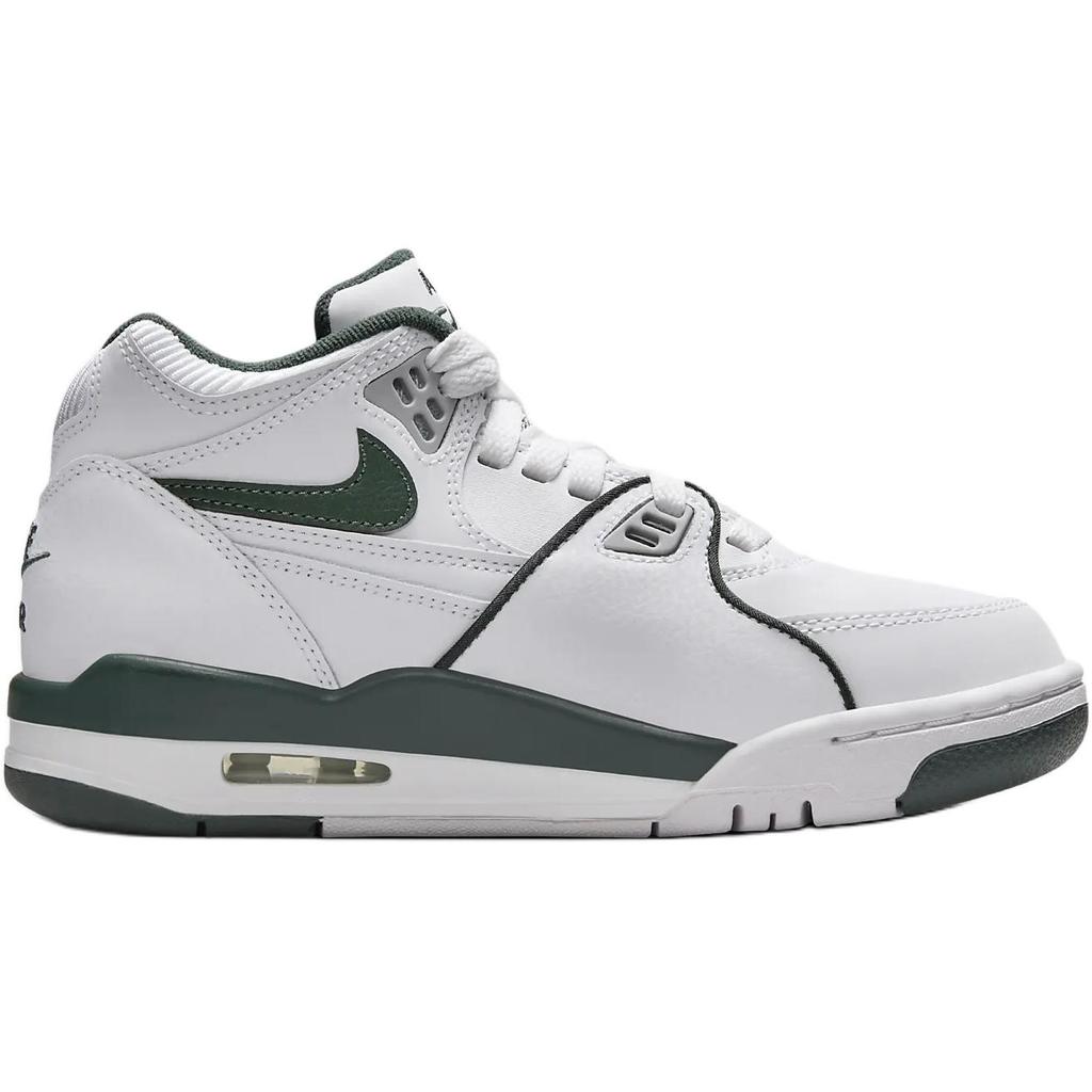 New Nike Air Flight 89 Anti Kick And Wear Resistant High Top Children's Basketball Shoes White Green Teenagers HF0406-104