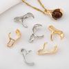 14K Gold Plated Claw Clasp Connect Bead for Jewelry Making Brass Connectors Choker Accessories DIY Necklace Findings Supplies