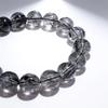 [POWERTONE] Black Rutile Quartz Bracelet [One-of-a-kind] Completely Natural Crystal, Elegant, Carefully Selected, Beautiful, Highly Transparent, Good