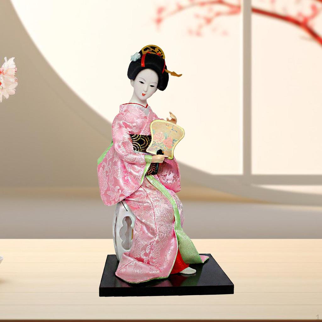Japanese Geisha Doll - Artistic Home Decor Piece