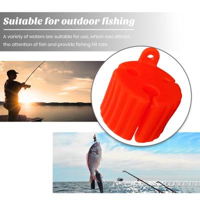 Fishing Rod Silicone Fixed Ball 3/6/8MM Holes Scratch Free Colorful Mini Wear Resistant Reusable Fishing Pole Protector Clip Holder Fishing