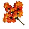 12pcs Artificial Maple Leaf Branch Waterproof Greenery Plants Foliage for Landscape Tree Making Home Decoration Outdoor Project