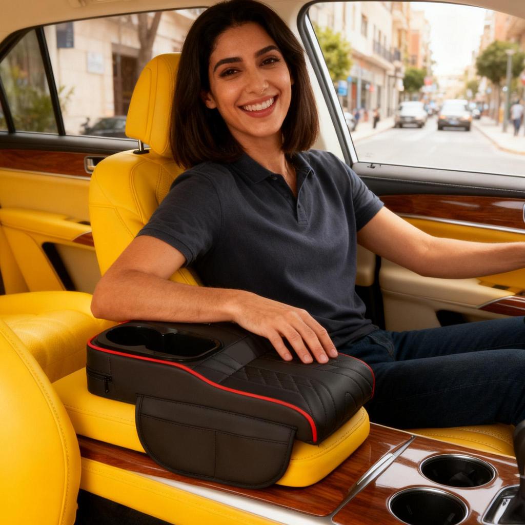 Kryt loketní opěrky středové konzole Víceúčelový organizér Podložka středové konzole do auta Držák na nápoje pro SUV Nákladní vůz Sedan Minivan Dojíždění