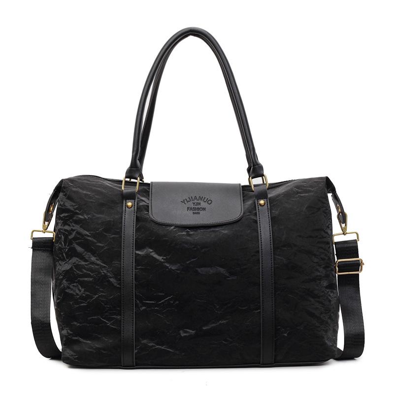 Large capacity portable short travel bag luggage bag women's fashion light handbag swimming business trip fitness storage bag