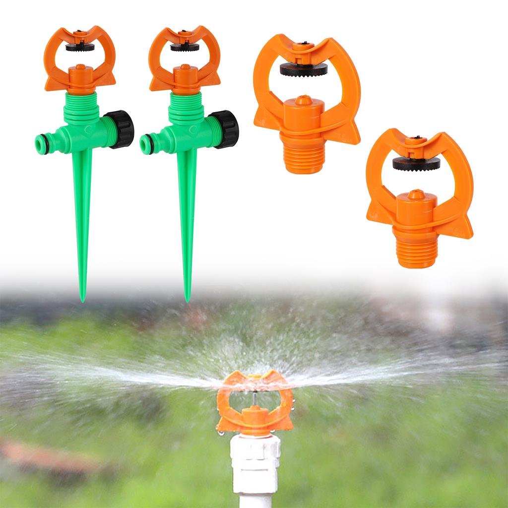 1/2" Impact Type Refracted Nozzles and 20cm Brackets 360 Degree Automatic Scattering Garden Lawn Irrigation Sprinklers 5/10Pcs