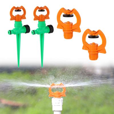 1/2" Impact Type Refracted Nozzles and 20cm Brackets 360 Degree Automatic Scattering Garden Lawn Irrigation Sprinklers 5/10Pcs