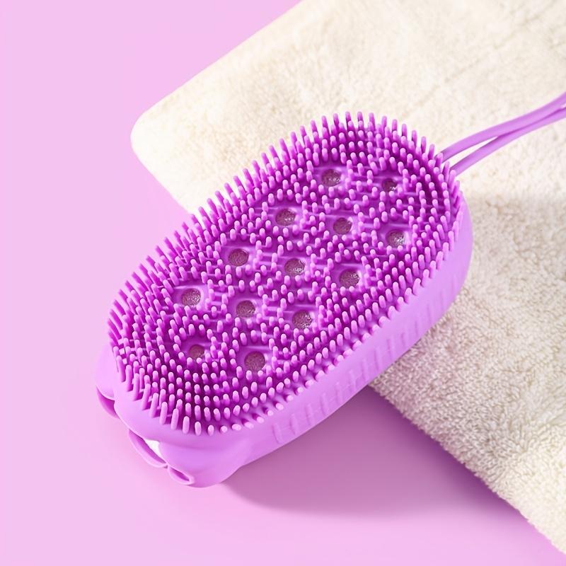 [Silicone Shower Brushes] 4pcs Silicone Shower Brushes | Ergonomic Design, Massage Brushes - Clean & Massage in One, Enhance Your Bathing Experience