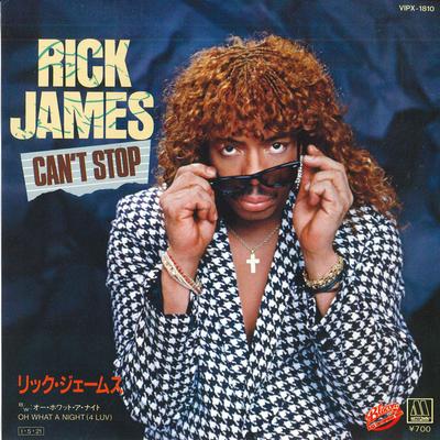 7inch Record RICK JAMES - Can't Stop / Oh What A Night (4 Luv VIPX1810 MOTOWN 1985 Japan Soul/Funk Used