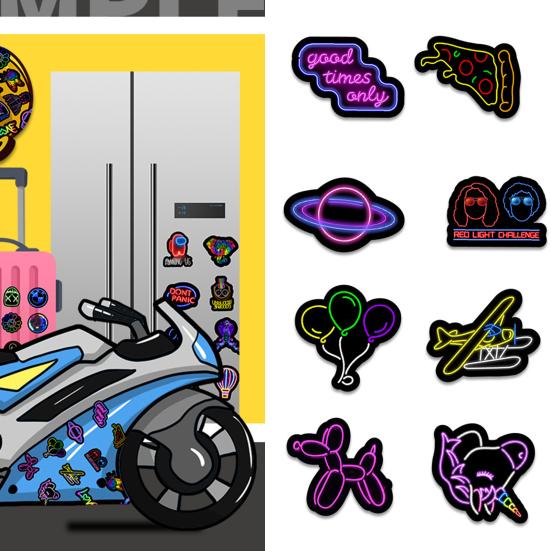 Neon Lights DIY Fine Laptop Stickers Multi-functional Workmanship