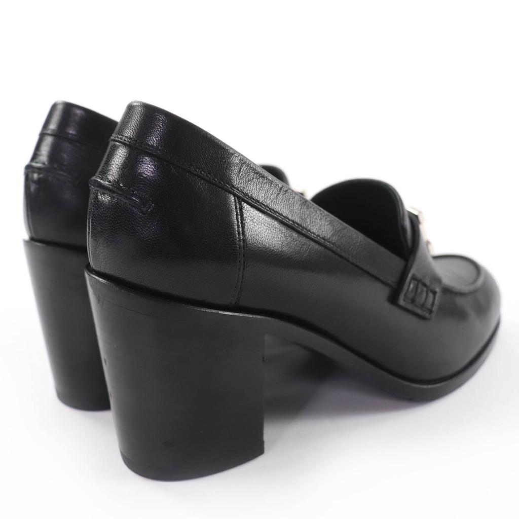 Great HERMES pumps Dauphine 70 moccasins Constance leather loafers black 36 Used