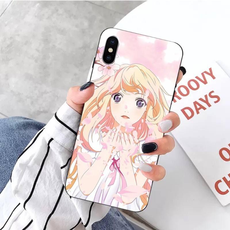 Your Lie In April Pouzdro na telefon pro IPhone 14 13 12 11 XS X 8 7 6 Plus Mini Pro Max SE 2022 Měkký černý kryt na telefon