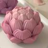3D Lotus Flower Mold Funny Floral Mold Durable Silicone Candle Mold  Gift Making