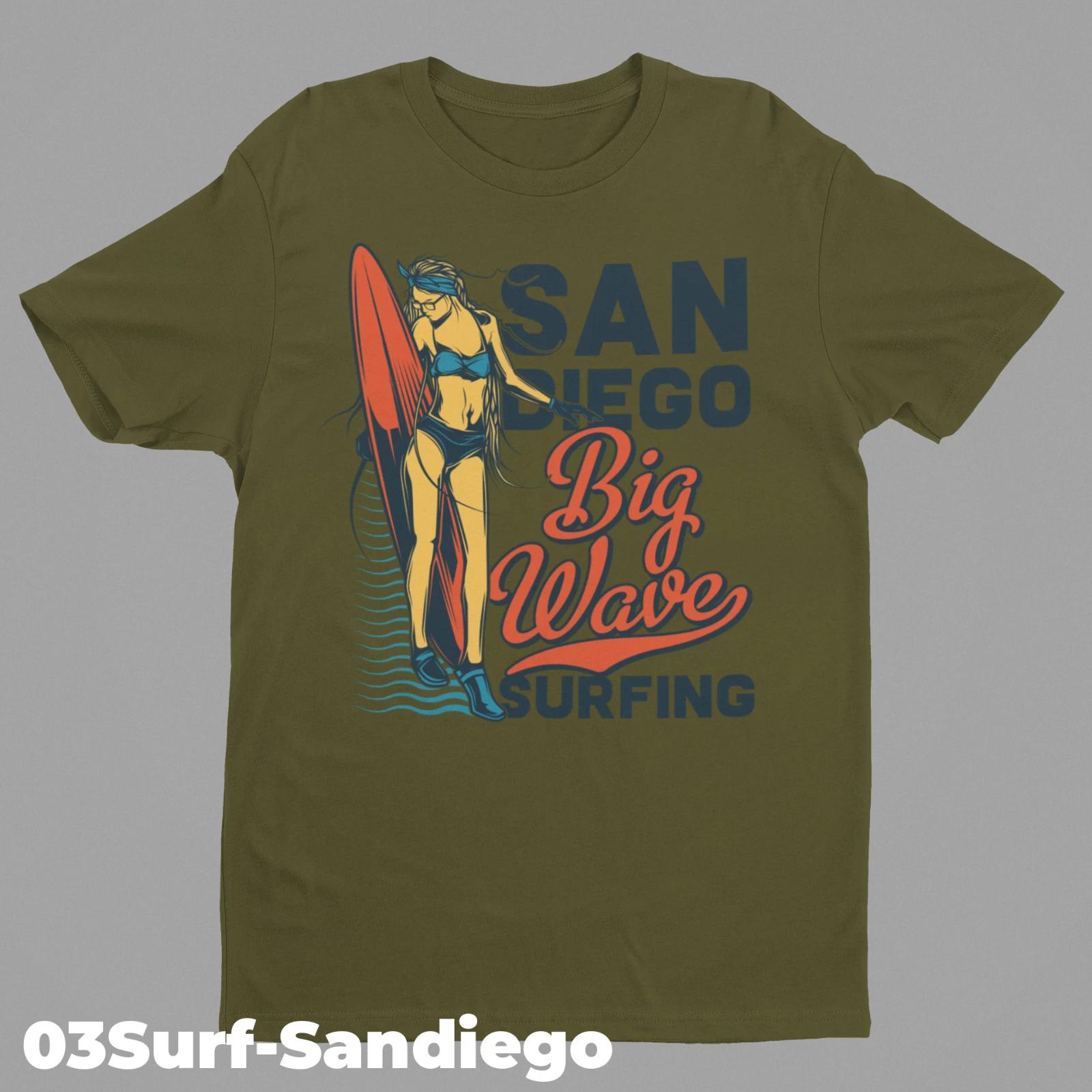 Surfing Retro T-Shirt Designs 03SURF-Sandiago M
