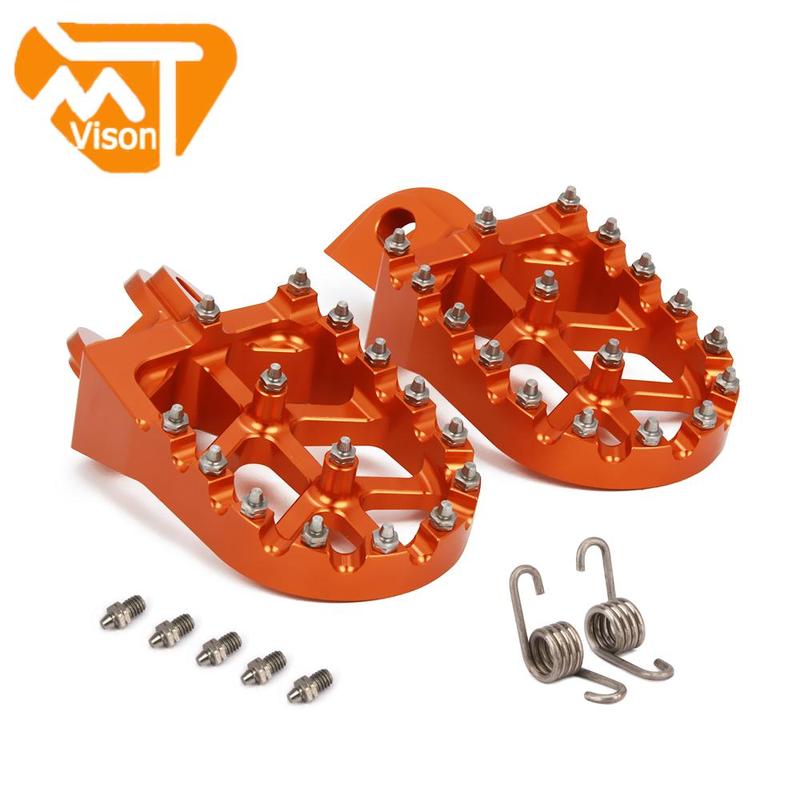 Footpegs Motorcycle Aluminum Foot Pegs Pedals Rest for KTM SX SXF EXC EXCF XC XCF XCW XCFW SMC 65 85 125 150 200 250 350 450 530