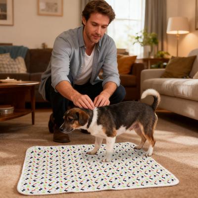 Welpenunterlagen rutschfest leicht zu reinigen Haustiertrainingsmatte auslaufsicher Haustiertrainingsunterlagen für Hunde Indoor für Katzen Töpfchentraining Zuhause