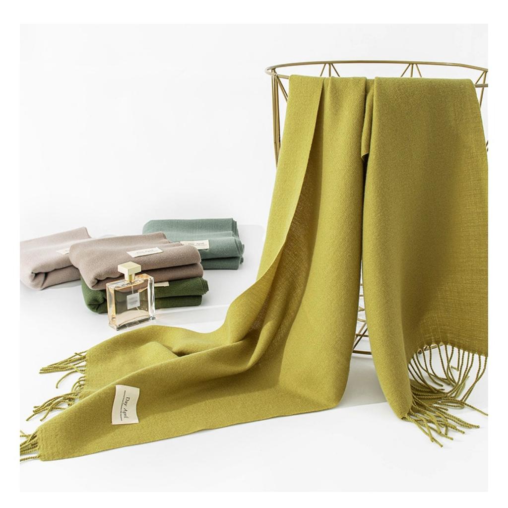 Solid Color, Maillard, Scarf, Ladies', Scarf, Warm Shawl Sunshade and Dust Prevention